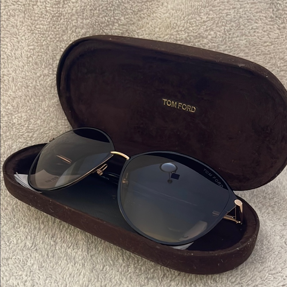 Tom Ford Black and Gold Sunglasses